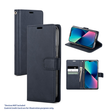 iPhone 15 Pro Max Flip Diary Case Cover with Card Holder - Convertible to Media Stand, Magnetic Clasp Closure, Drop Tested, Soft and Strong PU Leather with Front Screen Cover - Wine